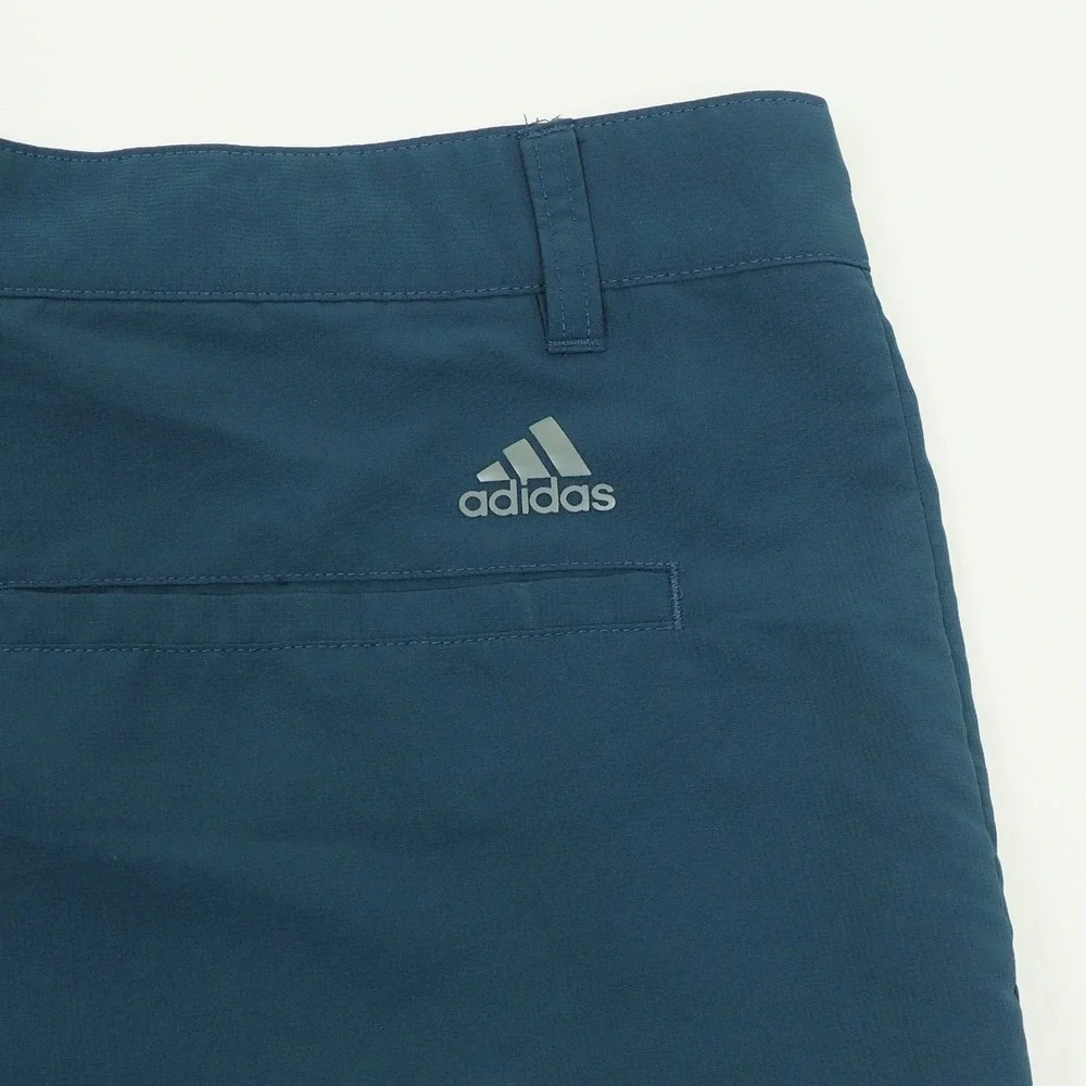 Adidas Golf Shorts Mens 38 Dark Blue Flat Front Casual Performance Tech Blend